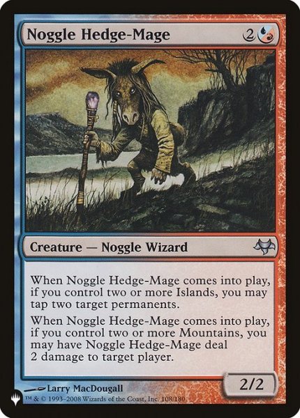 画像1: Noggle Hedge-Mage/ノッグルの垣魔道士(英語版・通常) (1)